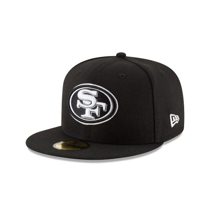 NFL San Francisco 49ers 59Fifty Fitted (KNJ4485) - Black New Era Caps